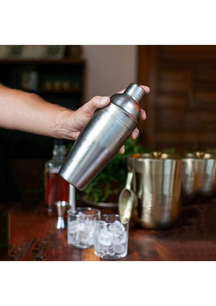 No.8 Stili Shaker Paslanmaz Çelik Kokteyl Shaker Mikser Şarap Martini Boston Shaker Barmen Içecek Partisi Bar Araçları Için 550MLML (Yurt Dışından) fiyatları