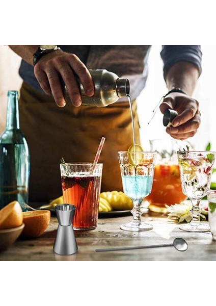 No.8 Stili Shaker Paslanmaz Çelik Kokteyl Shaker Mikser Şarap Martini Boston Shaker Barmen Içecek Partisi Bar Araçları Için 550MLML (Yurt Dışından) indirimleri