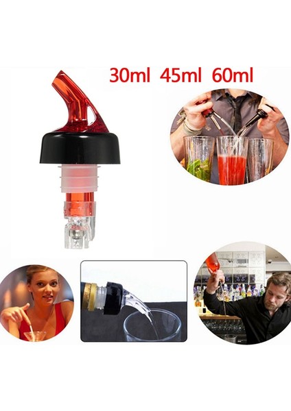 Kırmızı 60ML Tarzı Sevimli ml Hızlı Atış Şarap Kokteyl Dispenseri Ev Aletleri Şişe Memesi Tıpaları Ölçü Ölçümü Dökücü Içecekler (Yurt Dışından) indirimleri