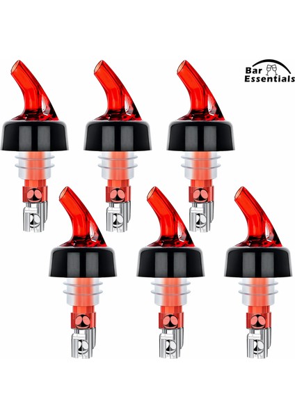 Kırmızı 6 Adet Tarzı 30ML Otomatik Ölçülen Şişe Dökücü Hızlı Atış Spirit Içecekler Şarap Kokteyl Dispenseri Barware Şarap Akıtıcı (Yurt Dışından) fiyatları