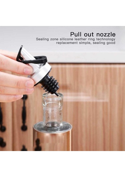 Gümüş 5 Adet Tarzı Mutfak Alet Çubuğu Aksesuar Ev Otomatik Zeytinyağı Püskürtücü Likör Dağıtıcı Kauçuk Şarap Dökücüler Kapaklı Içecek Kırmızı Şarap Tıpa (Yurt Dışından) modelleri