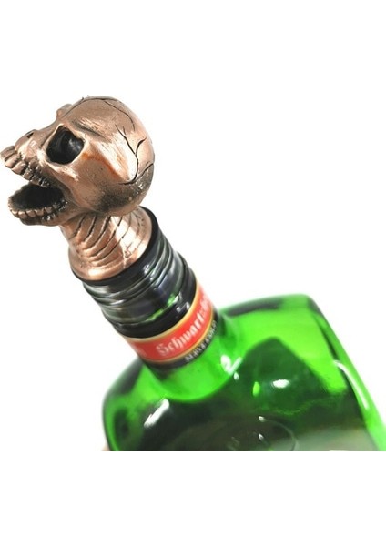 Altın Tarzı Paslanmaz Çelik Yaratıcı Kafatası Şarap Dökücü Benzersiz Şarap Şişe Tıpaları Şarap Havalandırıcılar Bar Araçları (Yurt Dışından) modelleri
