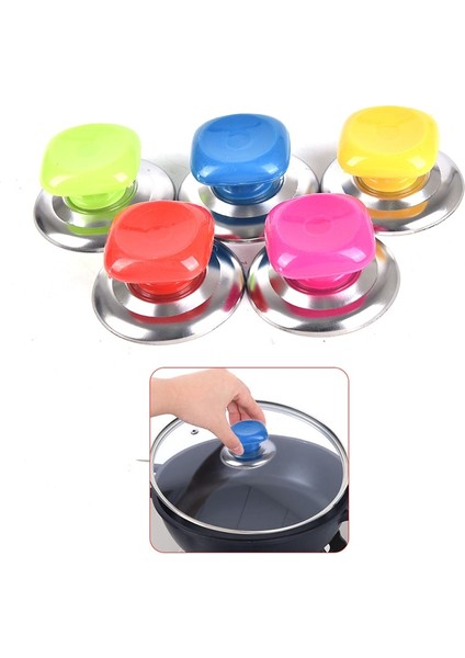 Açık Yeşil Tarzı 1 Adet Evrensel Yedek Mutfak Tencere Tencere Tava Kapağı El Kavrama Düğmesi Kulp Kılıfı Tava Kapağı Kolu Mutfak Aksesuarları (Yurt Dışından) indirimleri