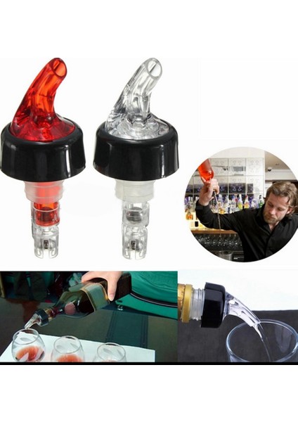 20ML Rastgele Renk Stili ml Likör Ruhu Nip Tedbir Şarap Shot Pourer Şişe Dağıtıcı Barware Kantitatif Şarap Dökücü Bar Barmenlik Aksesuarları (Yurt Dışından) modelleri