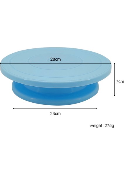 Mavi Stil Kek Pikap Standı Kek Dekorasyon Kalıp Dönen Kararlı Kaymaz Yuvarlak Kek Masası Mutfak Aksesuarları Pişirme Araçları (Yurt Dışından) fırsatları
