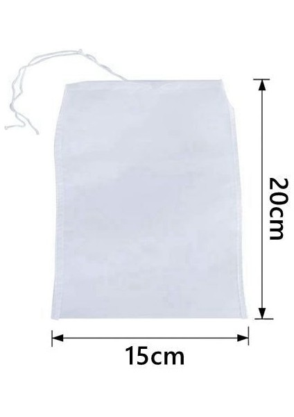 15X20CM Tarzı 300MESH-48MIKRON Yeniden Kullanılabilir Somun Süt Torbası Örgü Ipli Gıda Süzgeç Torbası Büyük Naylon Filtre Torbaları Mikron Yoğurt Peynir Kahve Bira Bira Torbası (Yurt Dışından)