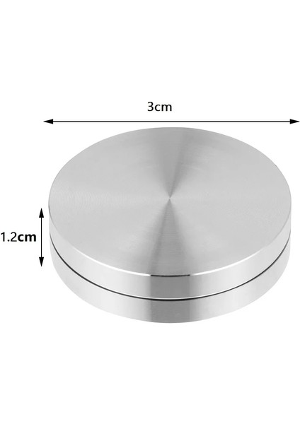 3x1.2cm Tarzı Yuvarlak Kek Pişirme Tepsisi Aks Döner Tabla Alüminyum Alaşımlı Döner Tepsi Standı Tabanı Kek Tabağı Döner Yuvarlak Mutfak Kek Dekorasyon Araçları (Yurt Dışından)