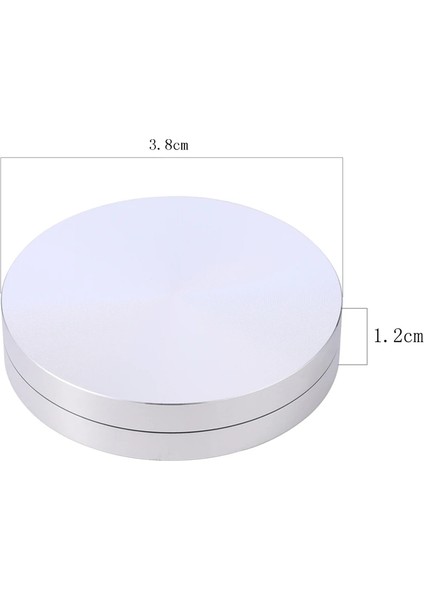 3.8cm Tarzı 1 Adet Kek Pişirme Tepsisi Aks Döner Tabla Alüminyum Alaşımlı Döner Tepsi Standı Tabanı Alüminyum Rotor Rulman Kek Pişirme Döner Tablası (Yurt Dışından)
