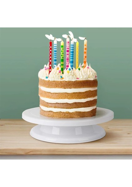 Açık Sarı Stil Kek Pikap Standı Kek Dekorasyon Aksesuarları Dıy Kalıp Dönen Kararlı Wendding Doğum Günü Partisi Dekoru Pasta Araçları (Yurt Dışından) indirimleri