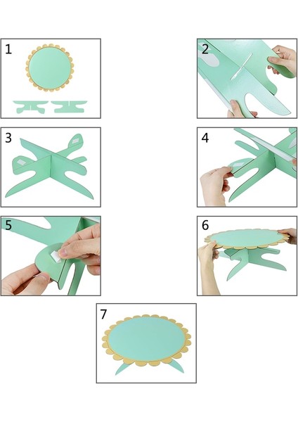 B02-1 Adet Tarzı Tek Katmanlı Kek Panoları Kağıt Kek Tatlı Tepsisi Düğün Pastası Pasta Dekoratif Aracı Çocuklar Doğum Günü Pastası Dekorasyonu Görüntüler (Yurt Dışından)