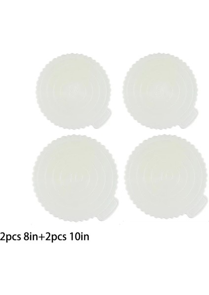 2 Adet 8 Inç 2 Adet 10 Inç Tarzı Inç Yeniden Kullanılabilir Yuvarlak Mus Kek Panoları Ev Düğün Doğum Günü Partisi Için Plastik Kek Tabanı Cupcake Tatlı Tepsisi (Yurt Dışından) fiyatları