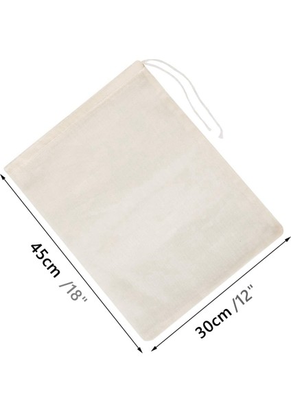 30X45CM Tarzı Yeniden Kullanılabilir Somun Süt Torbaları Yeniden Kullanılabilir Pamuklu Gıda Süzgeçleri Torbaları Yoğurt Cold Brew Kahve Filtresi Mutfak Ince Örgü Tülbent Filtreler (Yurt Dışından)