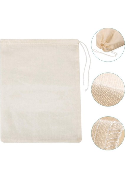 30X45CM Tarzı Yeniden Kullanılabilir Somun Süt Torbaları Yeniden Kullanılabilir Pamuklu Gıda Süzgeçleri Torbaları Yoğurt Cold Brew Kahve Filtresi Mutfak Ince Örgü Tülbent Filtreler (Yurt Dışından)