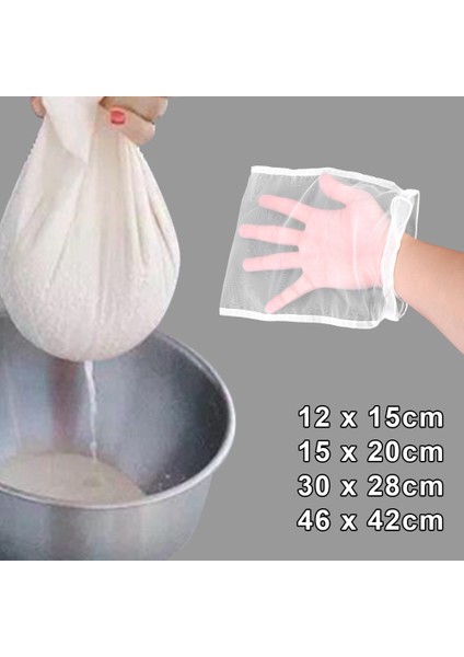 100 Mesh 30X28 cm Stili Sıvı Filtre Naylon Filtre Torbası Net Kahve Süt Çay Meyve Suyu Şarap Süzgeç Örgü Mutfak Filtre Kumaş Çanta Yeniden Kullanılabilir (Yurt Dışından)