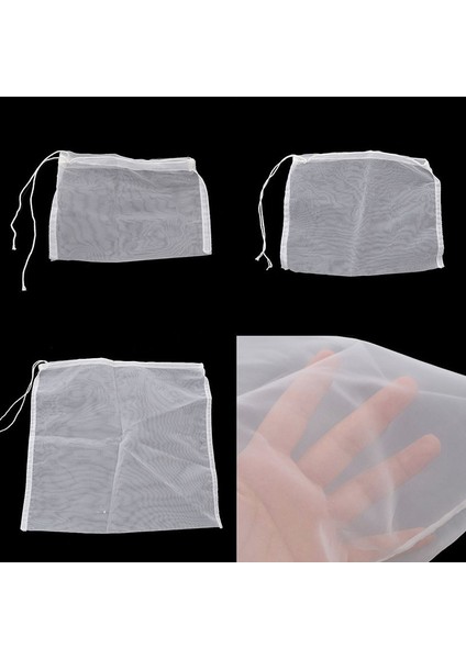2xl Tarzı 1 Adet Gıda Sınıfı Naylon Filtre Torbası Somun Süt Çay Meyve Kahve Şarap Örgü Net Elek Süzgeç Yeniden Kullanılabilir Mutfak Filtre Kumaş Çanta (Yurt Dışından)
