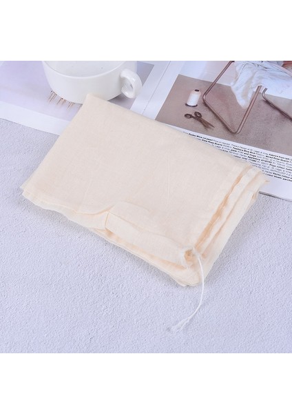 1 Adet Yeniden Kullanılabilir Pamuk Gıda Filtre Torbası Somun Süt Torbası Sıkma Suyu Izgara Örgü Filtre Elek Cold Brew Kahve Filtresi 30*40CM (Yurt Dışından)