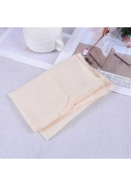 1 Adet Yeniden Kullanılabilir Pamuk Gıda Filtre Torbası Somun Süt Torbası Sıkma Suyu Izgara Örgü Filtre Elek Cold Brew Kahve Filtresi 30*40CM (Yurt Dışından)