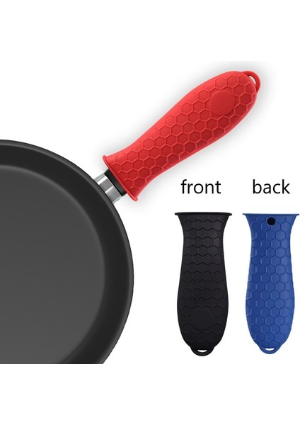 Mavi Stil Silikon Sıcak Tutacağı Kaymaz Potholder Dökme Demir Tava Kavrama Kol Kapağı Tencere Tavaları Kolu Parçaları Mutfak Aksesuarları (Yurt Dışından) modelleri