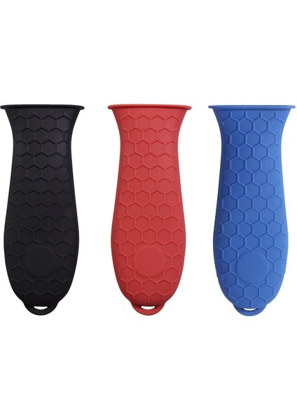 Mavi Stil Silikon Sıcak Tutacağı Kaymaz Potholder Dökme Demir Tava Kavrama Kol Kapağı Tencere Tavaları Kolu Parçaları Mutfak Aksesuarları (Yurt Dışından) fırsatları
