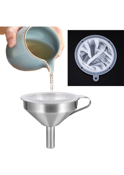 15CM 200 Örgü Stili cm Yeniden Kullanılabilir Örgü Naylon Filtre Elek Suyu Soya Sütü Için Süper Ince Kevgir Bal Çay Kahve Süzgeç Mutfak Aksesuarları (Yurt Dışından)