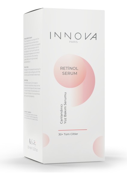 Cilt Canlandırıcı Retinol Serum 30ML 8681863010904 Innovasr