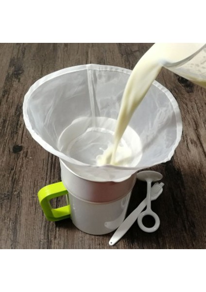 S 120 Ağ Stili Yeniden Kullanılabilir Ince Örgü Şarap Süzgeç Suyu Soya Sütü Somun Süt Çay Naylon Filtre Torbası Kase Şekli Gıda Kahve Filtre Peynir Bezi (Yurt Dışından)