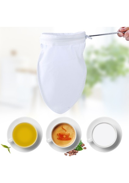 Filtre Bezi M Stili Yeniden Kullanılabilir Çok Fonksiyonlu Filtre Torbası Ince Örgü Pamuklu Ince Filtrasyon Kahve Süt Çay Filtre Torbası Kahve Makinesi Damla Filtre Torbaları (Yurt Dışından)