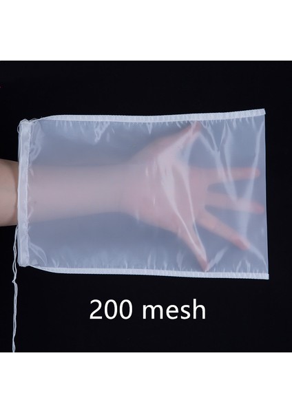 1pc 200 Örgü Stili 1 Adet Naylon Ince Örgü Somun Süt Torbası Yeniden Kullanılabilir Badem Sütü Torbası Süzgeç Ince Örgü Naylon Tülbent Cold Brew Kahve Filtresi (Yurt Dışından)