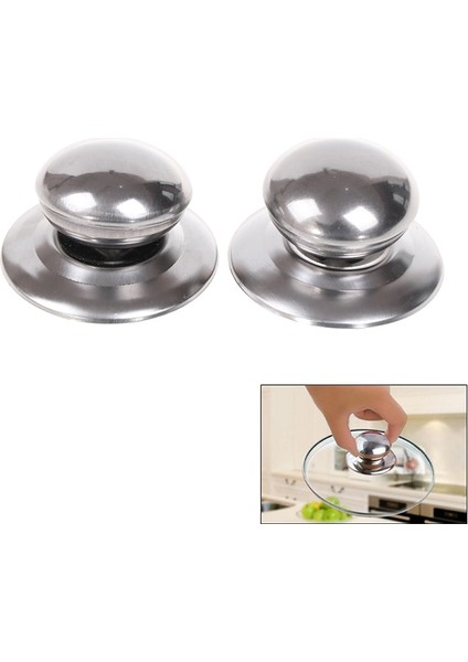 2 Adet Tarzı Evrensel Yedek Mutfak Tencere Tencere Tava Kapağı El Kavrama Düğmesi Kulp Kılıfı Tava Kapağı Kolu Mutfak Aksesuarları (Yurt Dışından) fiyatları