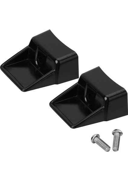 Siyah F Stili 2 Vapur Tencere Düğmeleri Paslanmaz Çelik Bakalit Tava Kolları Yeniden Kullanılabilir Tencere Sapları Mutfak Tencere Tavası Kısa Yan Düğme Kolu (Yurt Dışından)