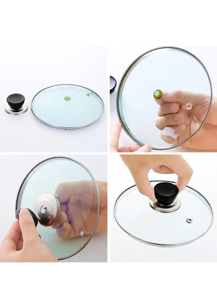 1 Adet Tarzı Isıya Dayanıklı Tencere Tava Kapağı Evrensel Yedek Mutfak Tencere Tencere Tava Kapağı El Tutma Düğmesi Kulp Kapağı Tava Kapağı Kolu Mutfak (Yurt Dışından) fırsatları