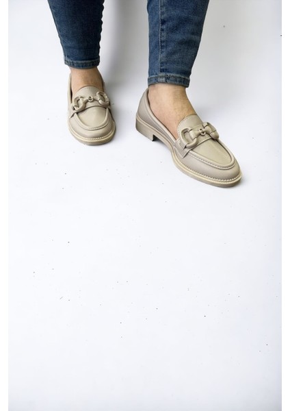 Lk Krem Renk Taban Günlük Babet Ayakkabı modelleri