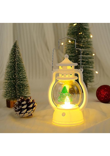 Christmas Hanging Candle LED Lantern Yılbaşı Dekoratif Ledli Şamdan