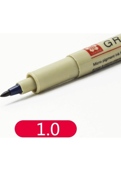 No.1 Tarzı Pigment Liner Pigma Kalem Mikron Iğne Işaretleme Kalemi Fırça Farklı Uçlu Siyah Fineliner Eskiz Kalemi (Yurt Dışından)