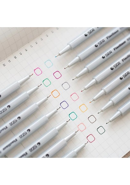 63 Tavus Kuşu Yeşil Stili Sta Glitter Renkli Mikron Pigma Jel Mürekkep Kalem Çizim Sanat Malzemeleri Kırtasiye (Yurt Dışından) fırsatları