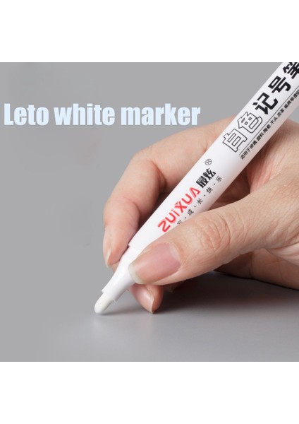 Beyaz Stil 1 Adet Yağlı Beyaz Su Geçirmez Kauçuk Kalıcı Boya Marker Kalem Dizüstü Araba Lastiği Sırtı Çevre Lastik Boyama Grafiti Kalemler (Yurt Dışından)