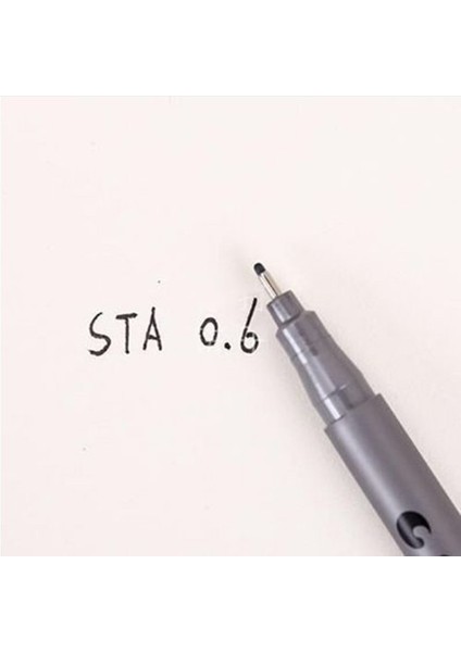 No.6 Tarzı 1 Adet Pigment Liner Pigma Mikron Mürekkep Işaretleme Kalemi Farklı Uçlu Siyah Fineliner Eskiz Kalemleri (Yurt Dışından)