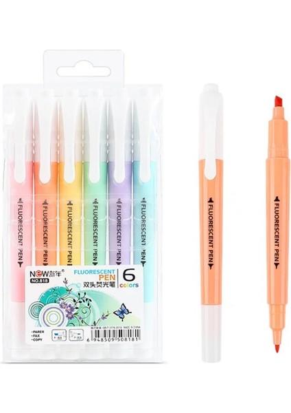 1 Takım Tarzı Et Sevimli Şeker Renk Fosforlu Kalem Kırtasiye Çift Başlı Floresan Işaretleyici Kalem Mark Kalem Ofis Okul Malzemeleri (Yurt Dışından) fiyatları
