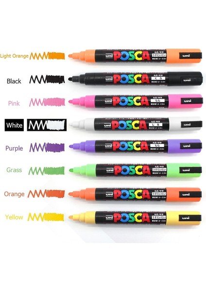 Mavi Stil Uni Posca Pc-3m Orta Mermi Uçlu Işaretleme Kalemleri Grafiti Su Bazlı Renkli Işaretleme Kalemleri Kalıcı Boya Işaretleme Kalemleri Ofis Kırtasiye (Yurt Dışından) indirimleri