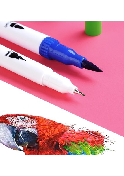 24 Adet Stil Suluboya Renkli Kalemler Ince Fırça Ucu Boyama Işaretleyiciler Yazı Için Fineliner Kalem Keçe Sanat Malzemeleri Çizim Yazma Manga (Yurt Dışından) fırsatları
