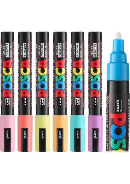 Mercan Pembesi Stili 1 Adet Uni Posca Pc-5m Boya Markörü - Ekstra Ince Kurşun Ucu Su Bazlı 29 Renk Mevcuttur (Yurt Dışından) modelleri