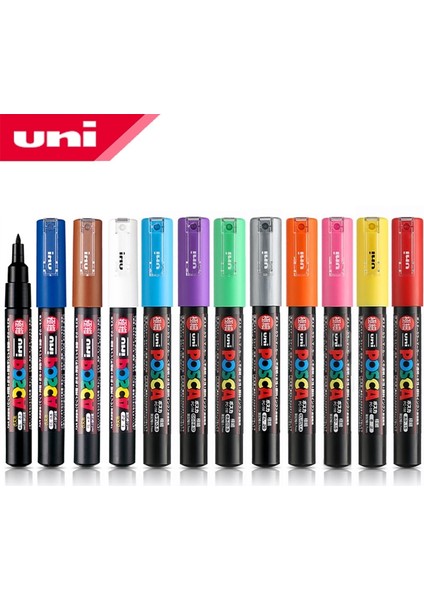 Sarı Stil Mitsubishi Uni Pc-1m Boya Marker Kalem-Geniş Tipcolors Mevcut Marker Yazma Malzemeleri Ofis Okul Malzemeleri (Yurt Dışından)