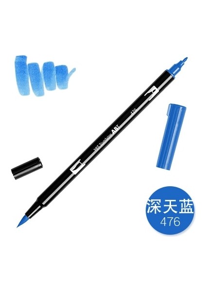 NO.476 Tarzı 1 Adet Tombow Ab-T Japaolors Sanat Fırça Kalem Çift Kafaları Işaretleyici Meslek Su Işaretleyici Kalem Boyama Kawaii Kırtasiye (Yurt Dışından)