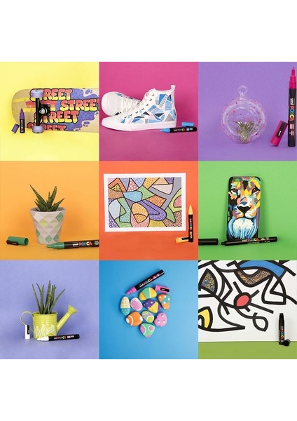 Mercan Pembesi Stili 1 Adet Uni Posca Pc-1m Boya Markörü- Ekstra Ince Mermi Ucu Sanat Marker Kalemler Su Bazlı 28 Renk Mevcuttur (Yurt Dışından) indirimleri