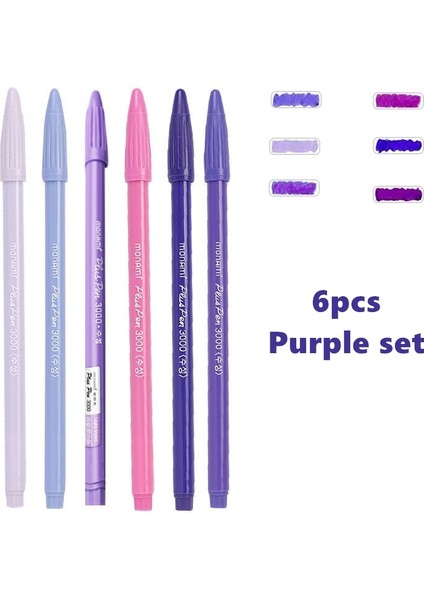 Mor Renk Stili Monamream Renkli Kalemler Seti Artı Pegment Sanat Marker Liner Vurgulamak Için Çizim Yazma Okulu A6904 (Yurt Dışından)