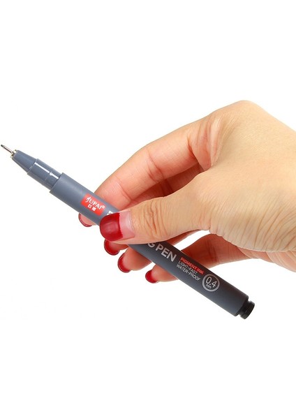 0,3 mm Stili Gment Liner Pigma Micron Ink Marker Kalem Farklı Uçlu Siyah Fineliner Eskiz Kalemleri (Yurt Dışından)