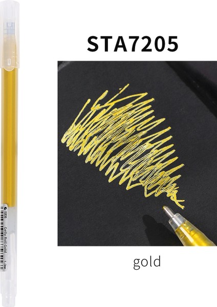 Altın Tarzı Parlak Boyama Işaretleyici Kalem 3 Renk Mürekkep Floresan Kalem Dıy Dergisi Scrapbooking Dekorasyon Kırtasiye Malzemeleri Kawaii (Yurt Dışından)