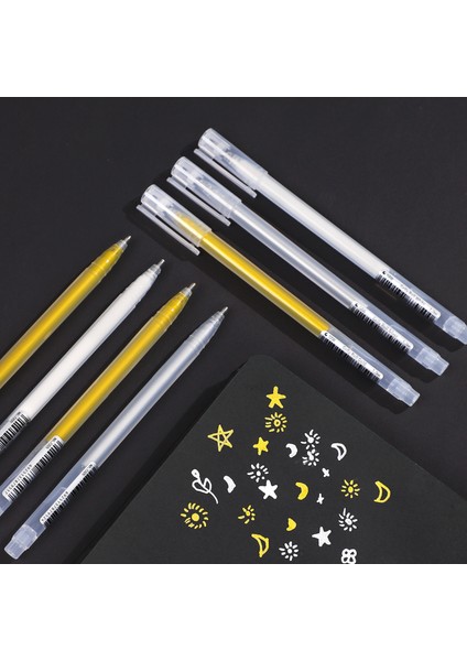 Altın Tarzı Parlak Boyama Işaretleyici Kalem 3 Renk Mürekkep Floresan Kalem Dıy Dergisi Scrapbooking Dekorasyon Kırtasiye Malzemeleri Kawaii (Yurt Dışından) modelleri