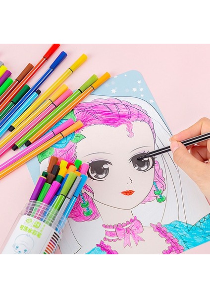 Bir Stil 12 Renk Yüksek Li Resim Sanatı Suluboya Kalem Çocuk Grafiti Renkli Kalem Öğrenci Kırtasiye Okul Ofis Malzemeleri (Yurt Dışından) indirimleri