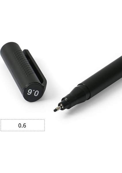 No.0.6 Stili Gment Kalem Kalem Graphmaster Su Direnci Ince Nokta Fırça Mürekkep Sanat Marker Çizim El Yazısı Kroki A6204 (Yurt Dışından)
